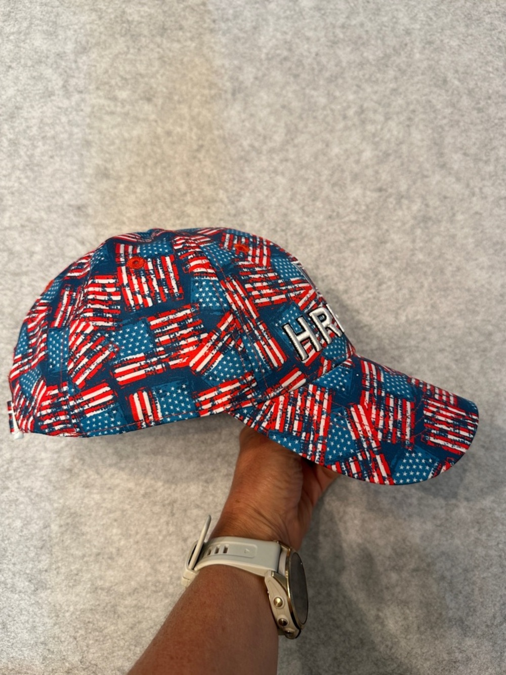 Hreski Patriotic Flag Pattern Baseball Cap - Picture 4 of 5